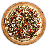 Spicy Lamb Pizza 
