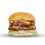Papa Pawan's Double Decker Burger 